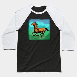 Running Horse Baseball T-Shirt